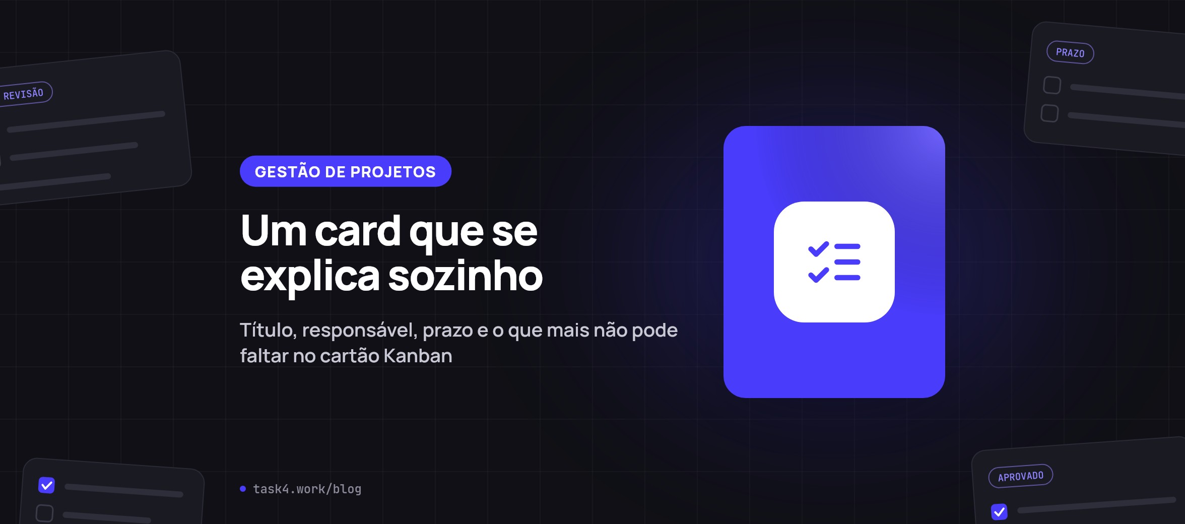 Um card que se explica sozinho